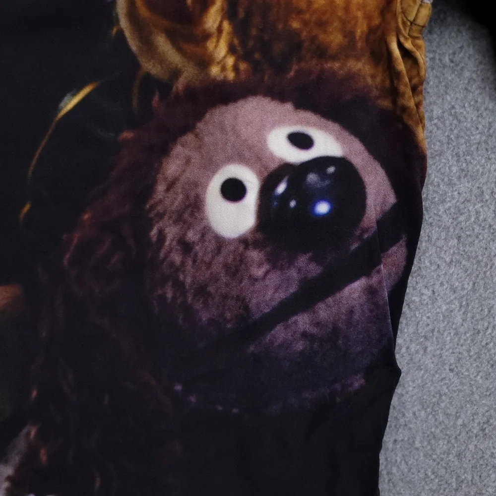 Disney Parks Shirt Mens M The Muppets All Over Print Camp Button Up AOP